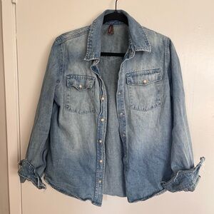 Stetson Faded Blue Casual Button Down Shirt